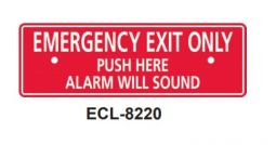 DETEX, ECL-8220 Emergency Exit Only, English Version